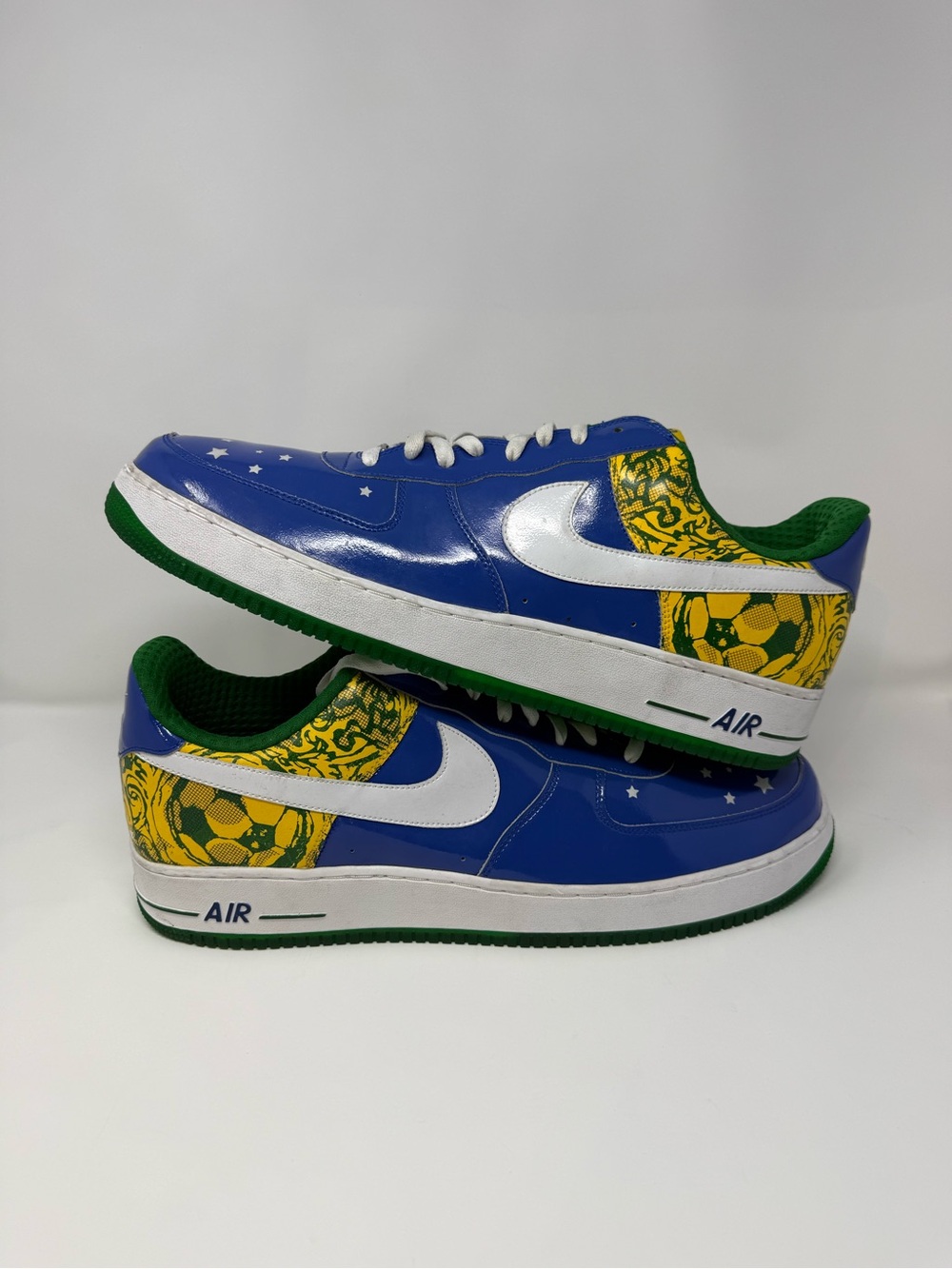 Size 18-Nike Air Force 1 Premium Men's Sneakers Ronaldinho 2006 313983-411